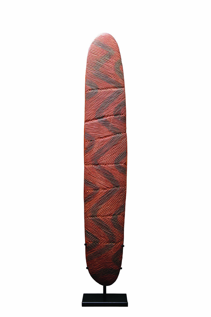 Western Australian Aboriginal Carved Wood Slab Shaped Shield